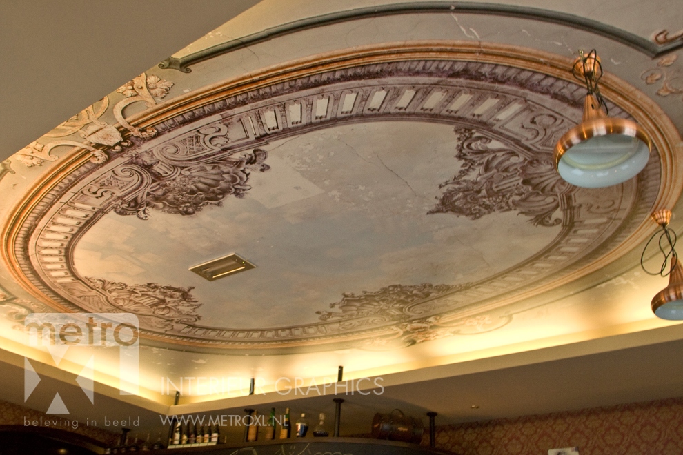 digitaal geprinte plafond beschildering