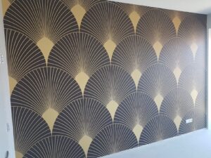 grafische print, naadloos behang, muurprint, Vinywall, interieurtrend