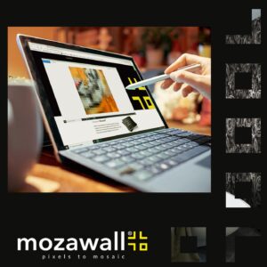 mozaiek tegelwand stap 1