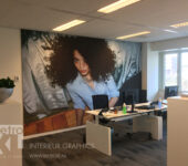 Textielframe wand vullend