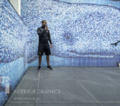 Zwemcentrum Rotterdam, design SILO, Mozaïek met eigen design Mozawall