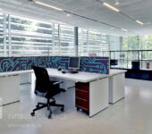 Bureauscherm met Covid bescherming Covid-19 antibacterieel