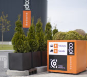 Reclamebelettering Capi Europe plantenbak