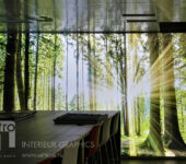 Lumiwall wand vullend bomen natuur