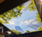 Lumiwall in plafond natuur wolkenkrabber