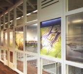 Full-colour Etsglas folie op glaswanden