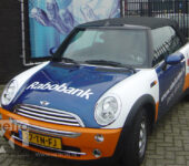 Rabobank belettering personenauto Mini