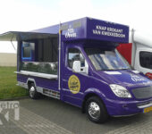 Full-colour belettering bakwagen Kwekkeboom