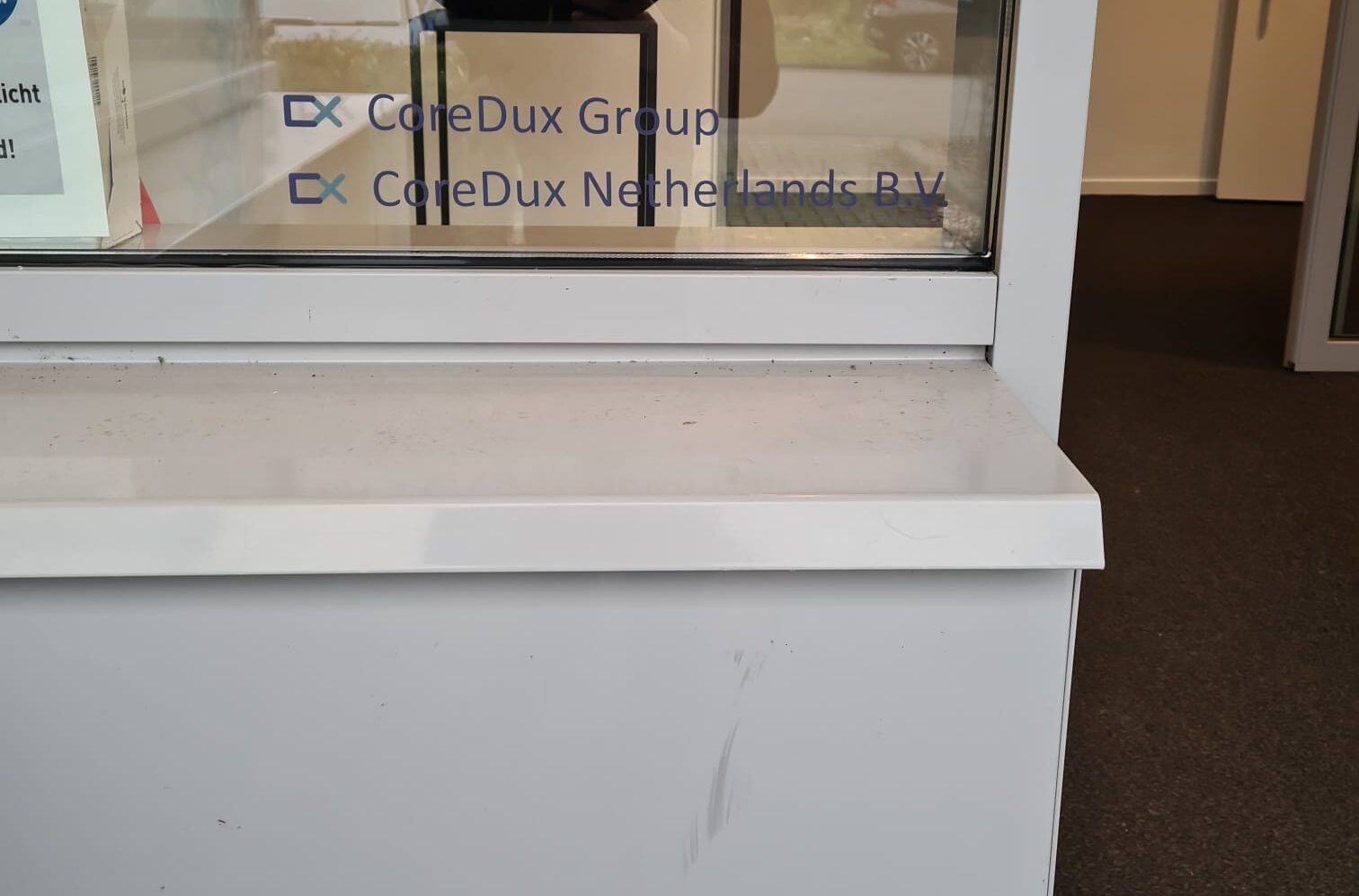 snijfolie signing pand outdoor CoreDux - MetroXL