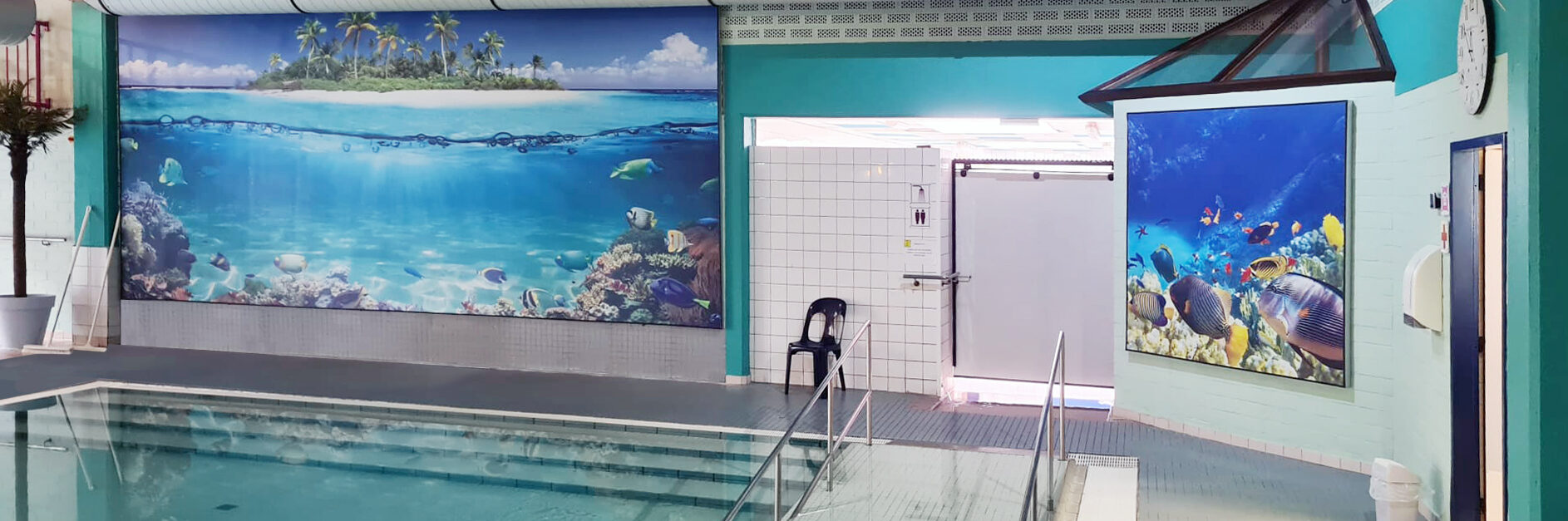 verbetering akoestiek zwembad vakantiehuis fabiola met pool sound absorbers van MetroXL